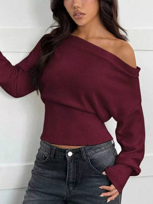 Close-up of knit pattern