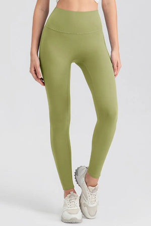 Front view highlighting high waist design