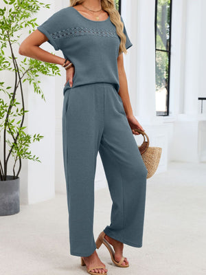 relaxed fit lace set front view