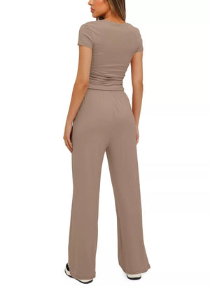 Back view of T-Shirt and Pants Set