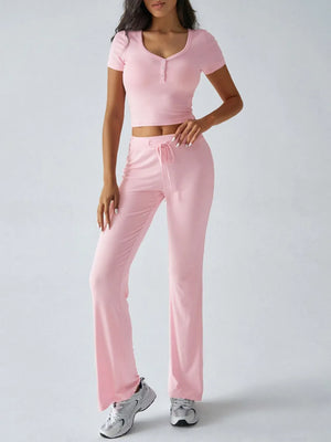 Front modern casual look of Devine pants set