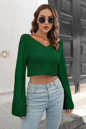 Front view highlighting flare sleeves