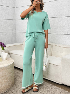 Comfortable front outfit for daily wear two-piece set