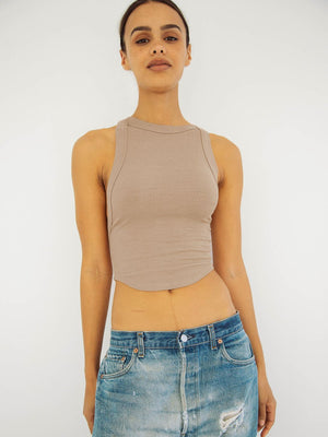 Stylish front view showing ribbed texture and fit
