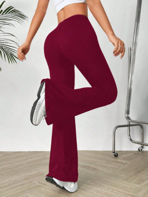 Back view displaying high-waisted fit