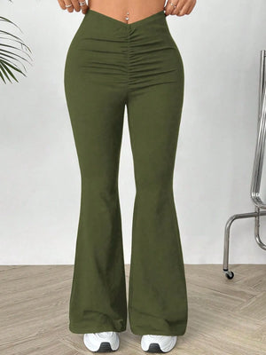 Front view of High Waisted Flare Pants