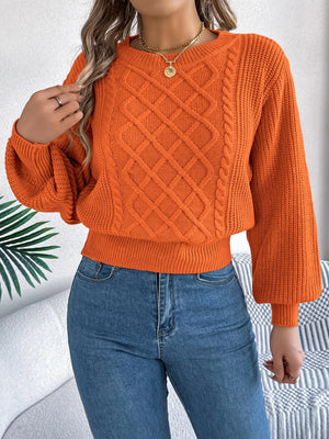 women cable knit diamond sweater front design casual winter outfit