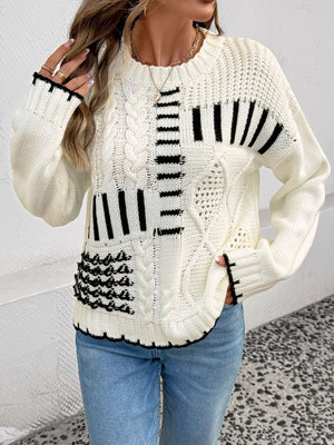 soft knit sweater front view winter casual style