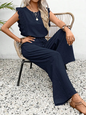 Outfit displayed with relaxed styling