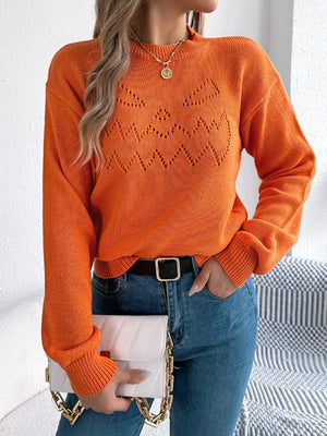 Modern openwork sweater front outfit daily wear fashion