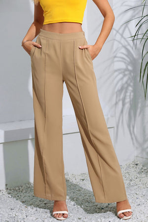 Front view of long pants with pockets