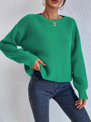 Cozy ribbed sweater front outfit warm style