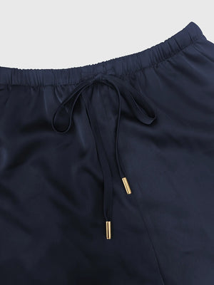 Full layout of round neck top and pants set