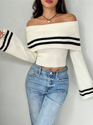 Front view highlighting off-shoulder design