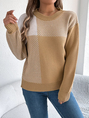 stylish striped sweater front modern outfit