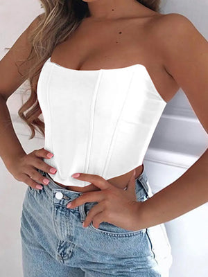 Front view showing the sleek and minimal tube top design