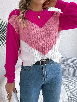 Sweater styled with outfit, front view