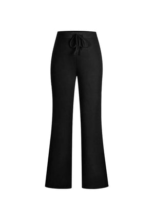 Back view of the wide leg pants piece