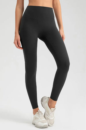Front view highlighting high waist design