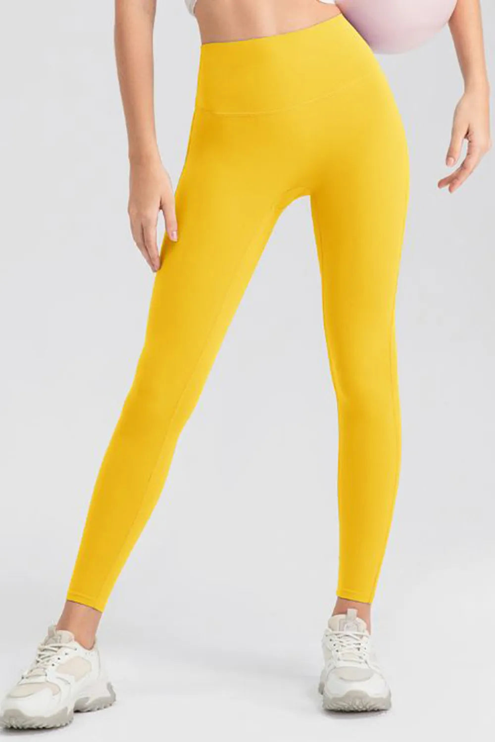 Front view emphasizing pant length