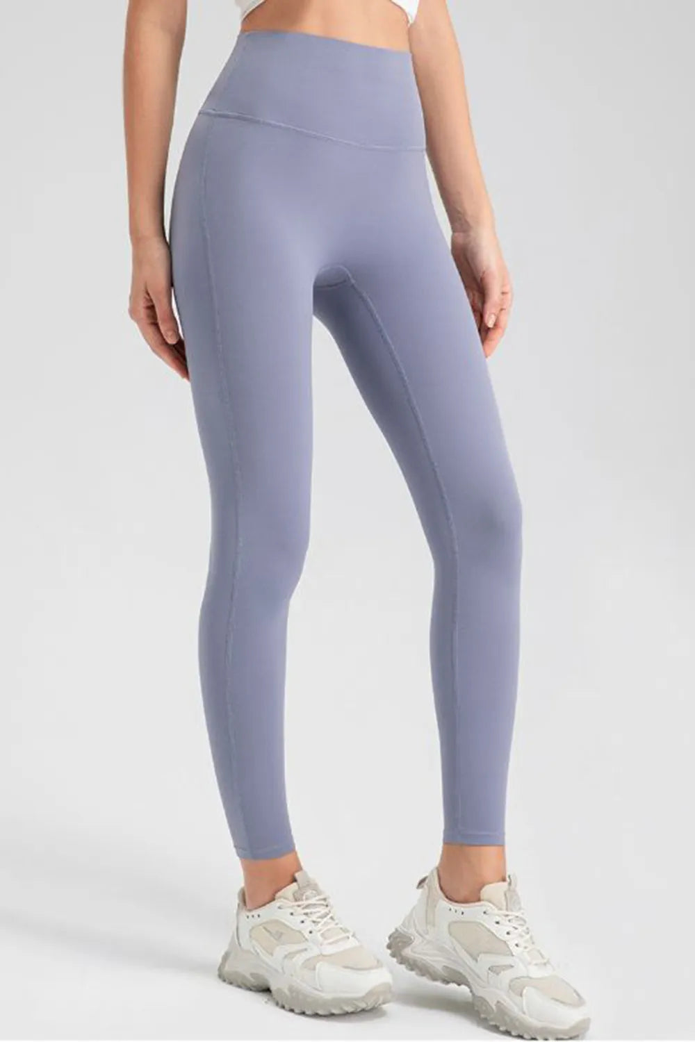 Front view showing pants details under light