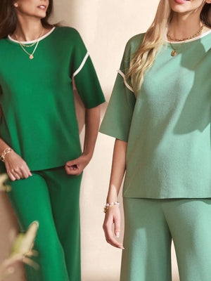 Casual loungewear t-shirt and pants set