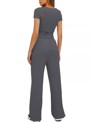 Back view showing full outfit details