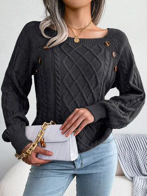 elegant cable knit sweater front outfit cozy fashion