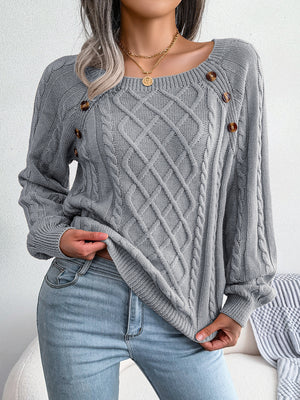 soft knit sweater front casual everyday wear