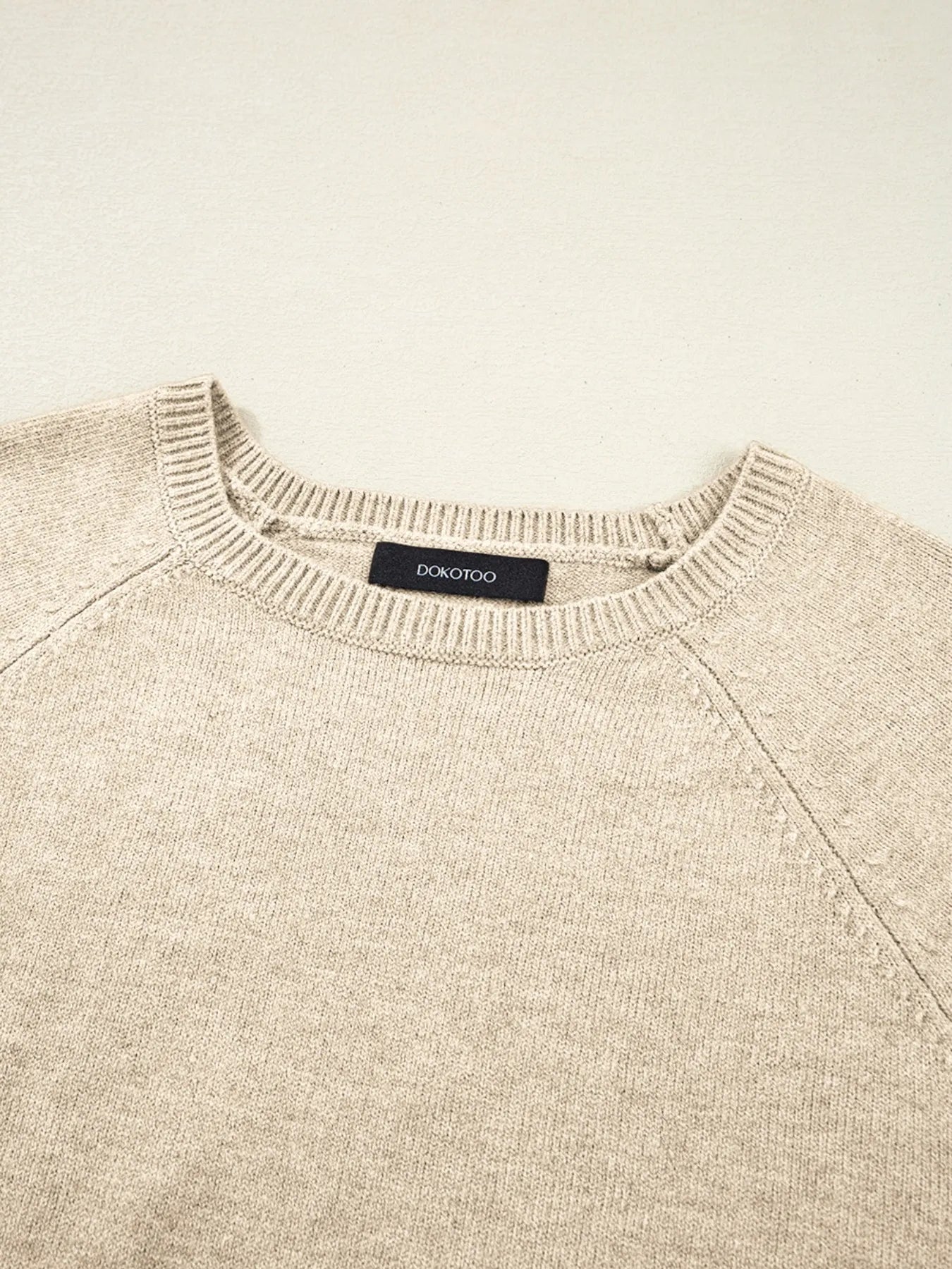 Crew neck sweater flat lay product only image