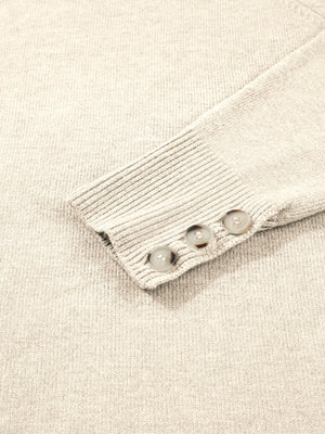 Knit sweater product display detailed fabric view