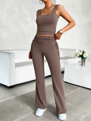 Stylish women’s matching set outfit front 