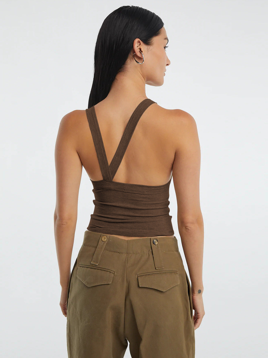 Back shot showing the stylish ribbed detail