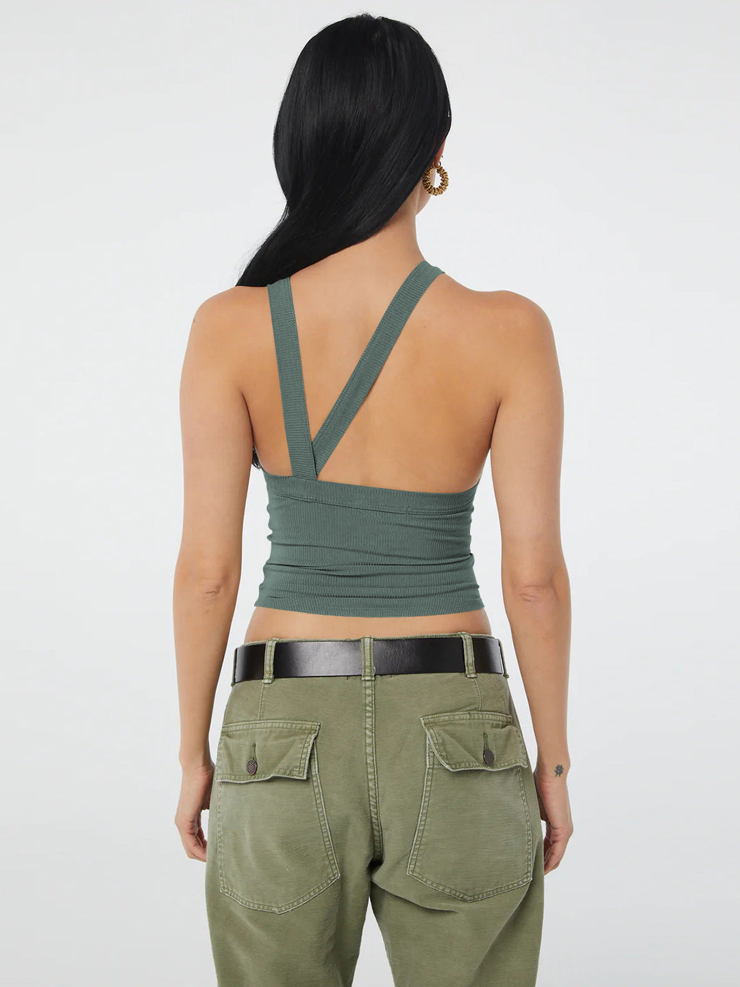 Back shot showing the stylish ribbed detail