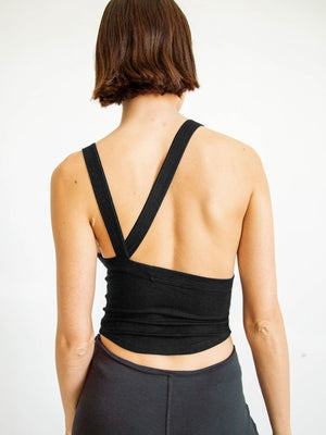 Back view emphasizing ribbed texture and style