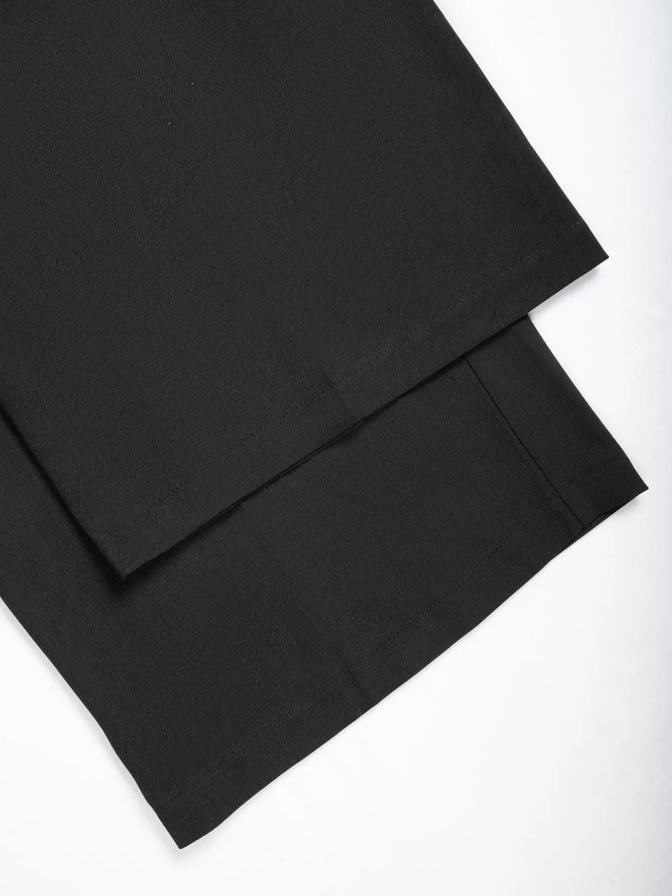 Close-up of wide-leg design and fabric texture