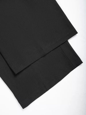 Close-up of wide-leg design and fabric texture