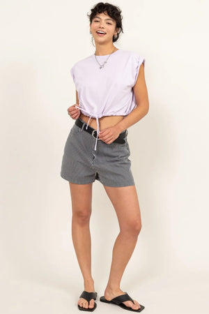 HYFVE Drawstring Hem Crop Top front look