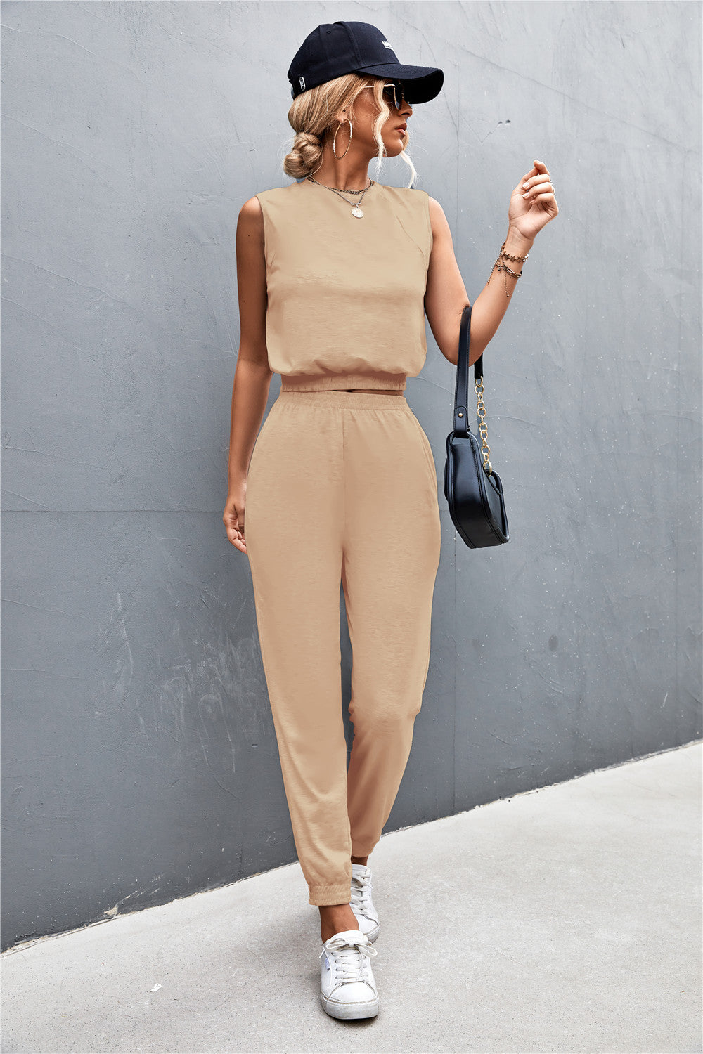 Refined casual look highlighting clean lines and comfort