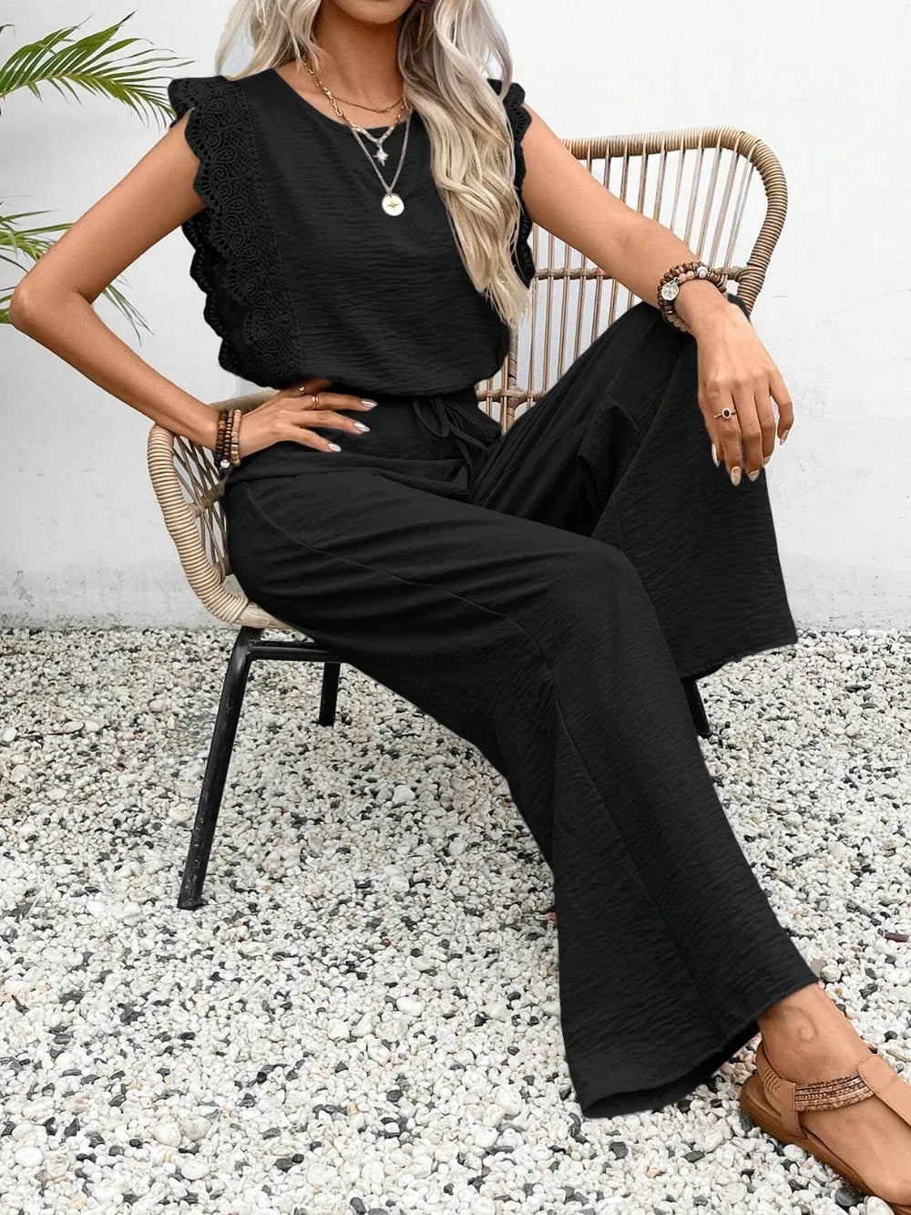 Outfit styling highlighting overall fit