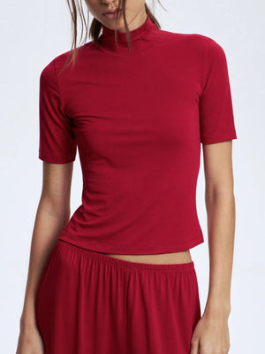 Model in casual pose wearing the set