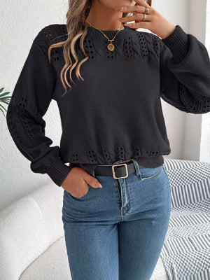 Modern hollow out sweater front trendy design