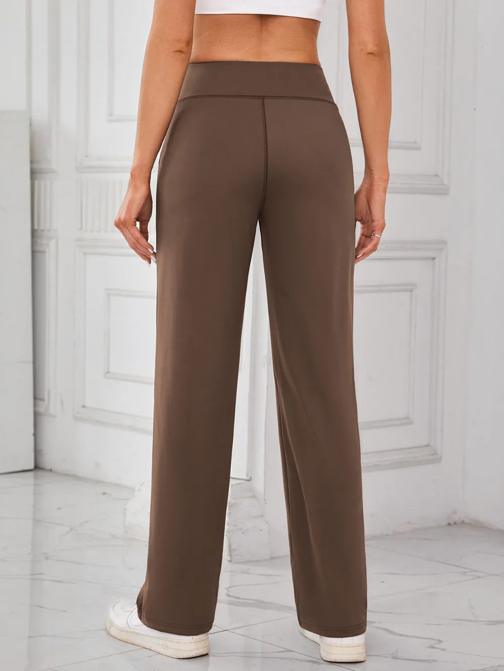 Back view showing the fit of Lovelet high waist active pants