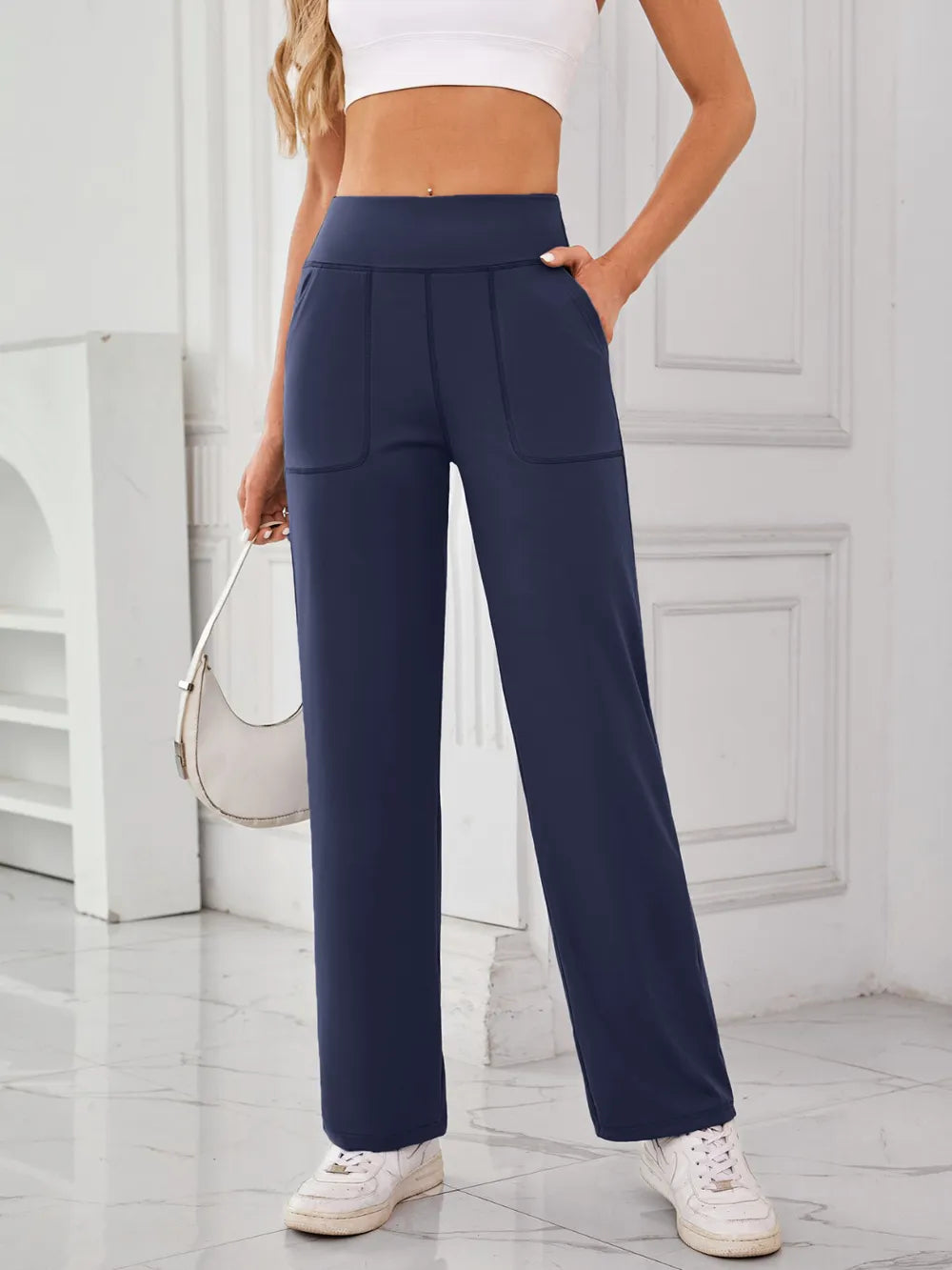 Front view with natural drape of fabric