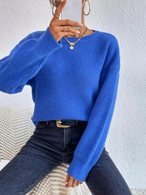 Modern dropped shoulder sweater front outfit