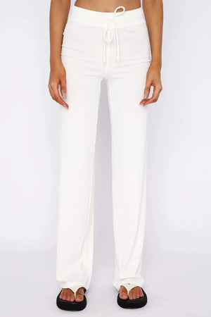 Front modern casual look of round neck top and pants set