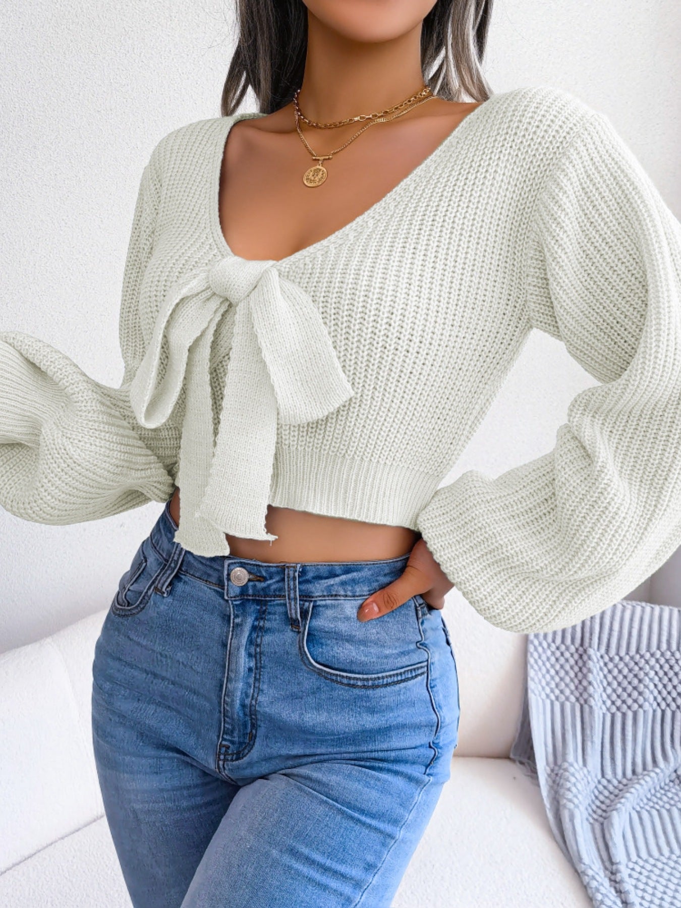 ropped sweater front outfit casual fashion wear