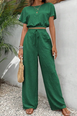 Detail of pants waistband