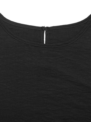 Clothing-only display of sleeveless  pants set