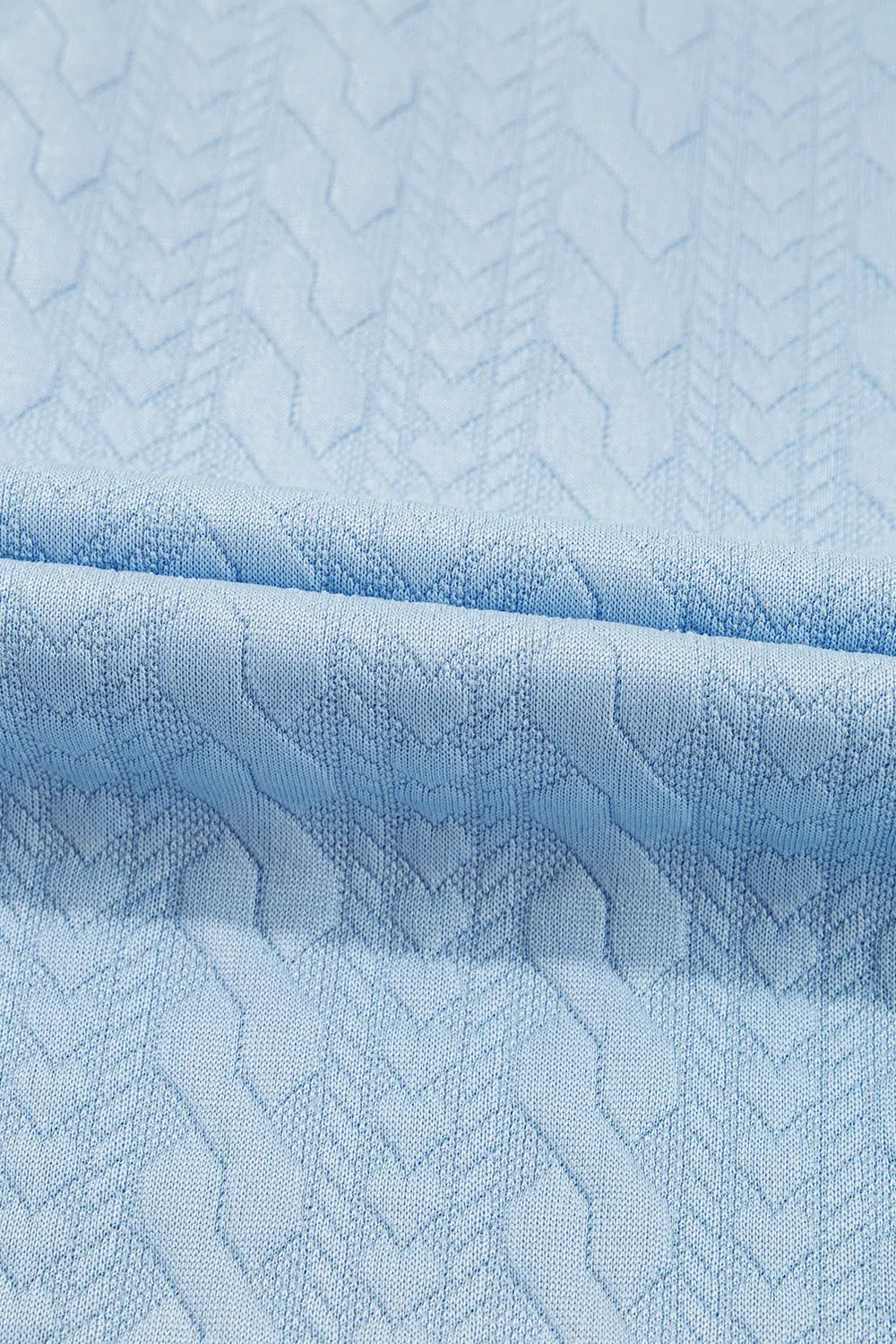 Contrast edge high waist pants fabric close-up
